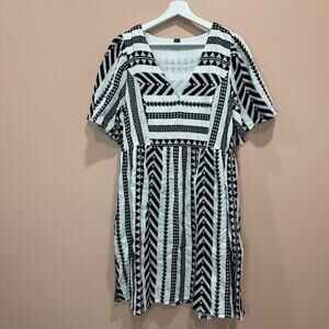 Old Navy V-Neck Mini Swing Dress.